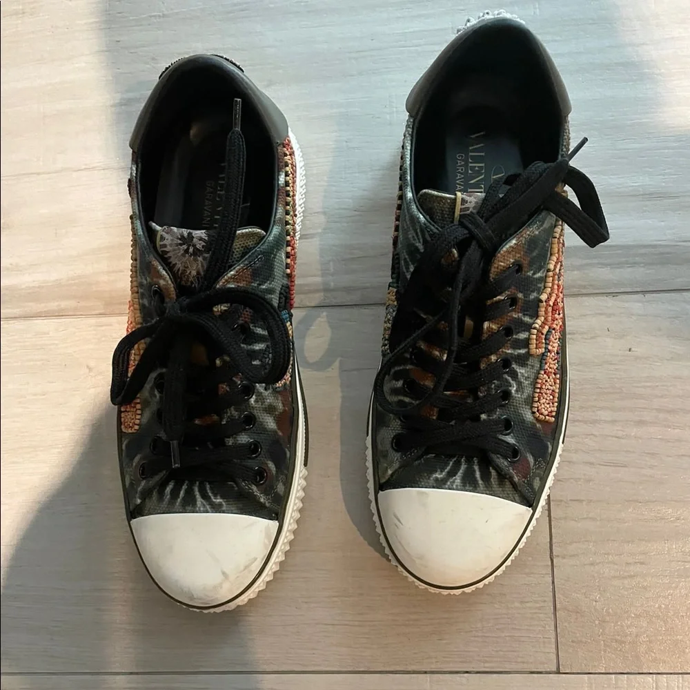 VALENTINO
Tie Dyed Beaded Sneakers - Picture 2 of 6